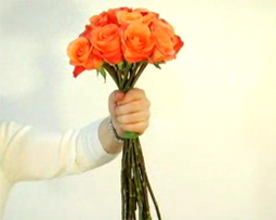 Hướng dẫn cách bó hoa tròn cầm tay cô dâu